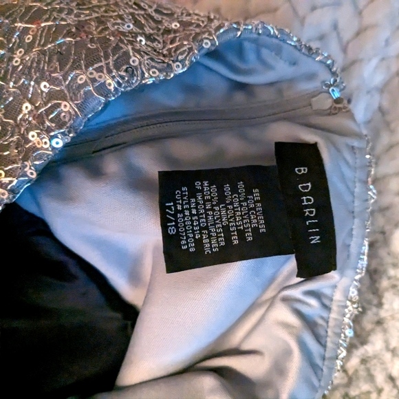 B Darlin Dresses & Skirts - Silver and blue 17/18 B.darlin dress